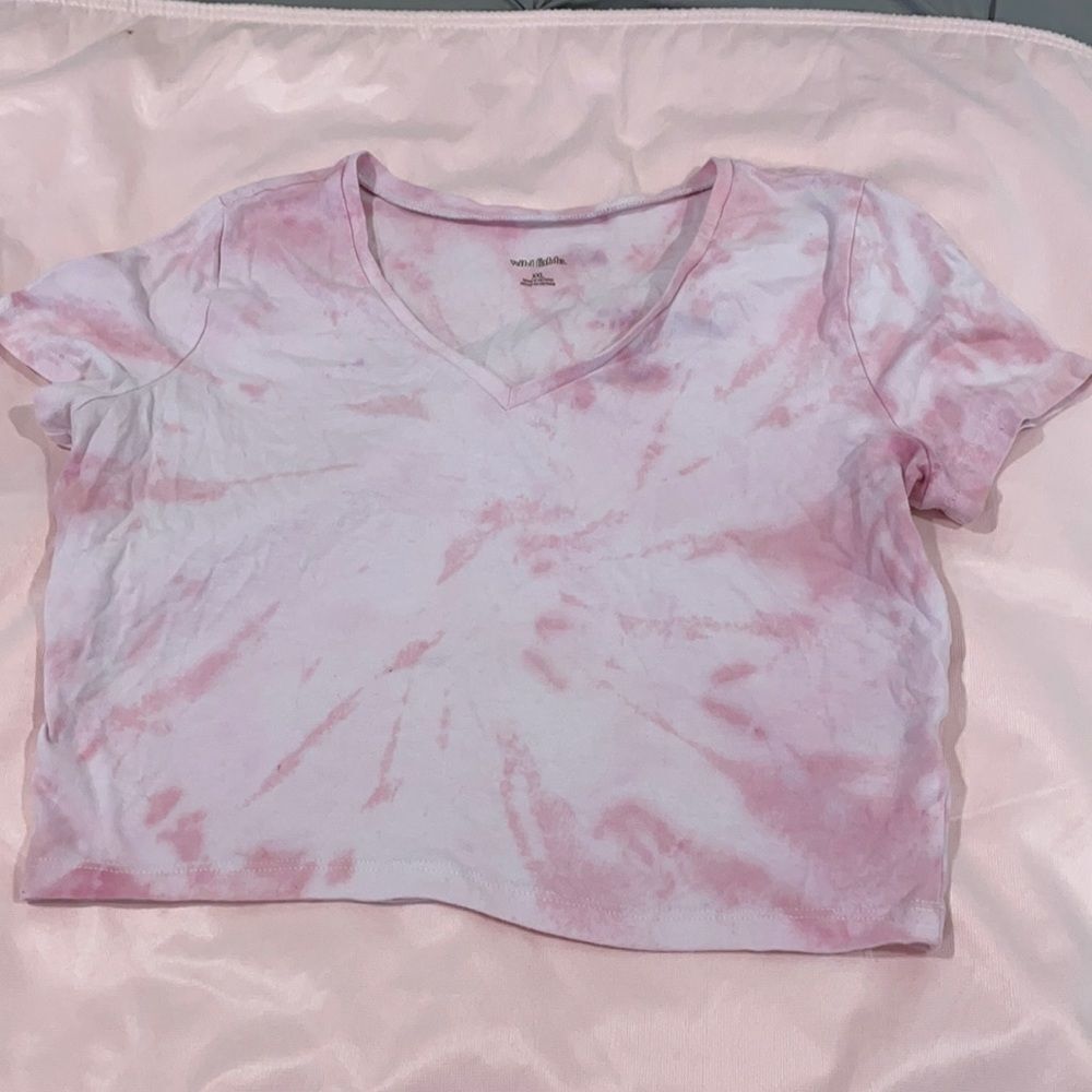 Wild fable crop top pink tie dye